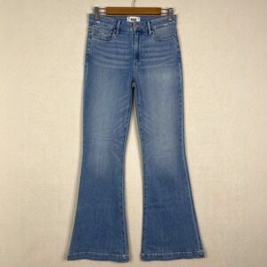 Paige Light Wash Genevieve Mid Rise Flare Jeans Size 26